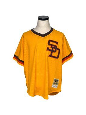 Mitchell & Ness Dave Winfield Padres Jersey XL NWT Gold Retro Mesh Baseball